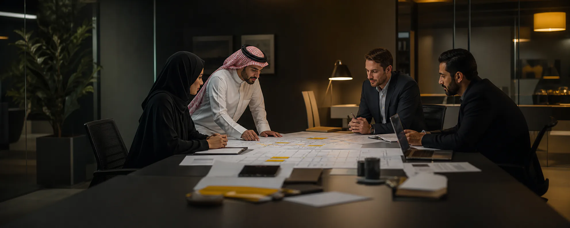 A team discussing an ERP operations roadmap